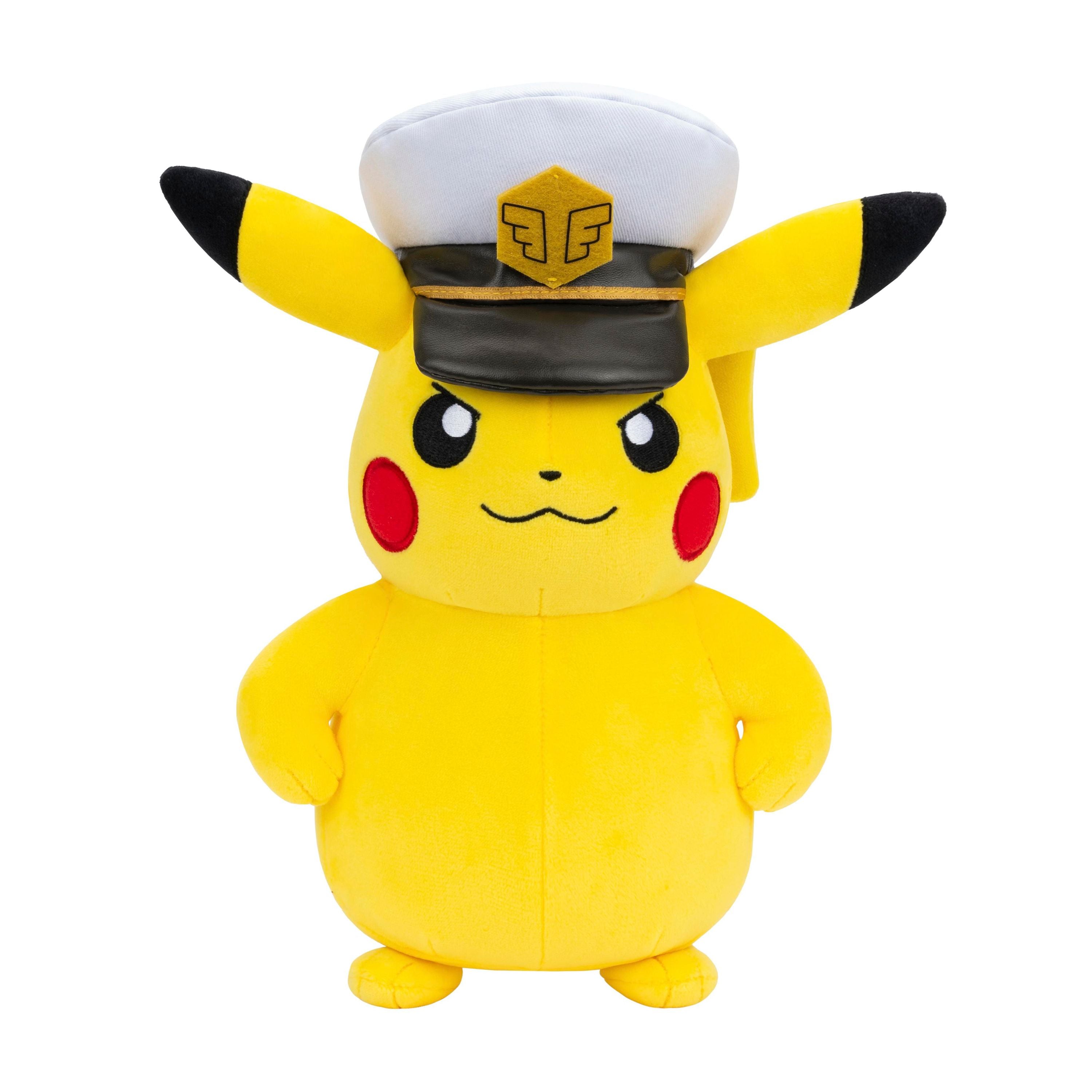 Pokémon Captain Pikachu PKW4295-20cm Plüsch, offizielles