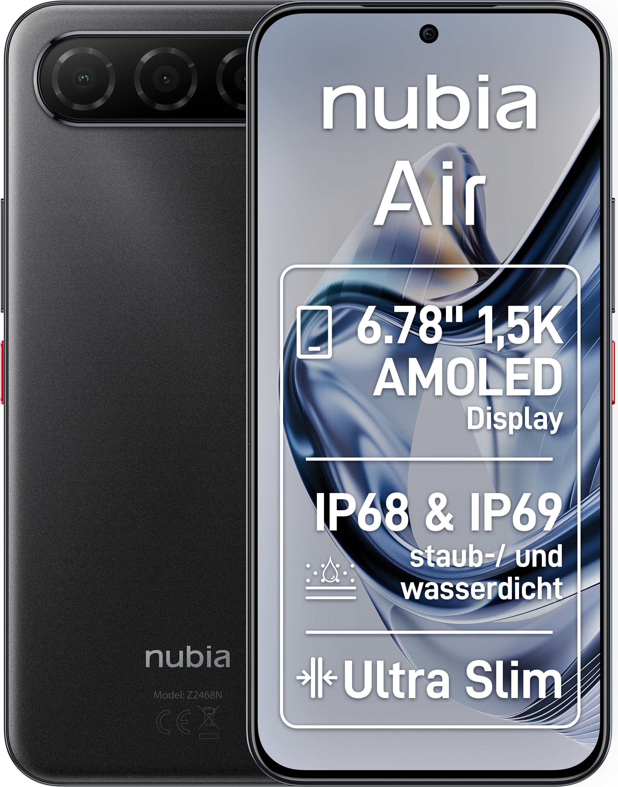 Nubia Air 5G Smartphone 8GB/256GB 50MP AMOLED Black