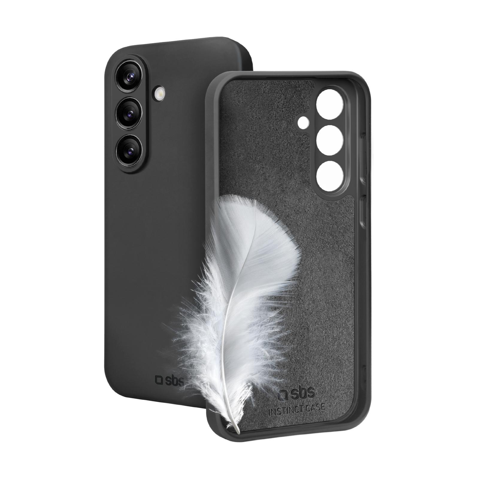 SBS Instinct Hülle Galaxy S25 FE, schwarz, kratzresistent