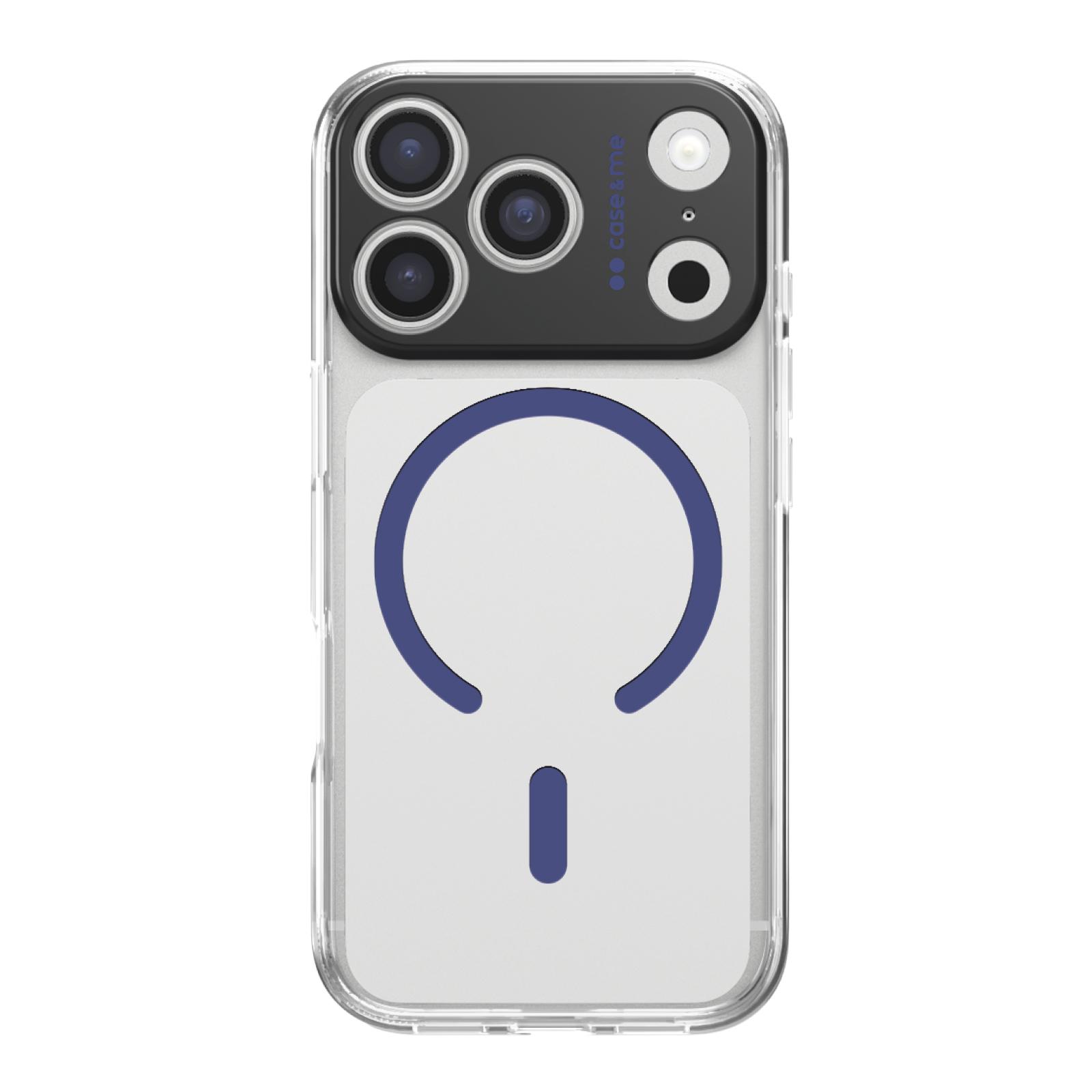 SBS iPhone 17 Pro Handyhülle Transparent Blau MagSafe