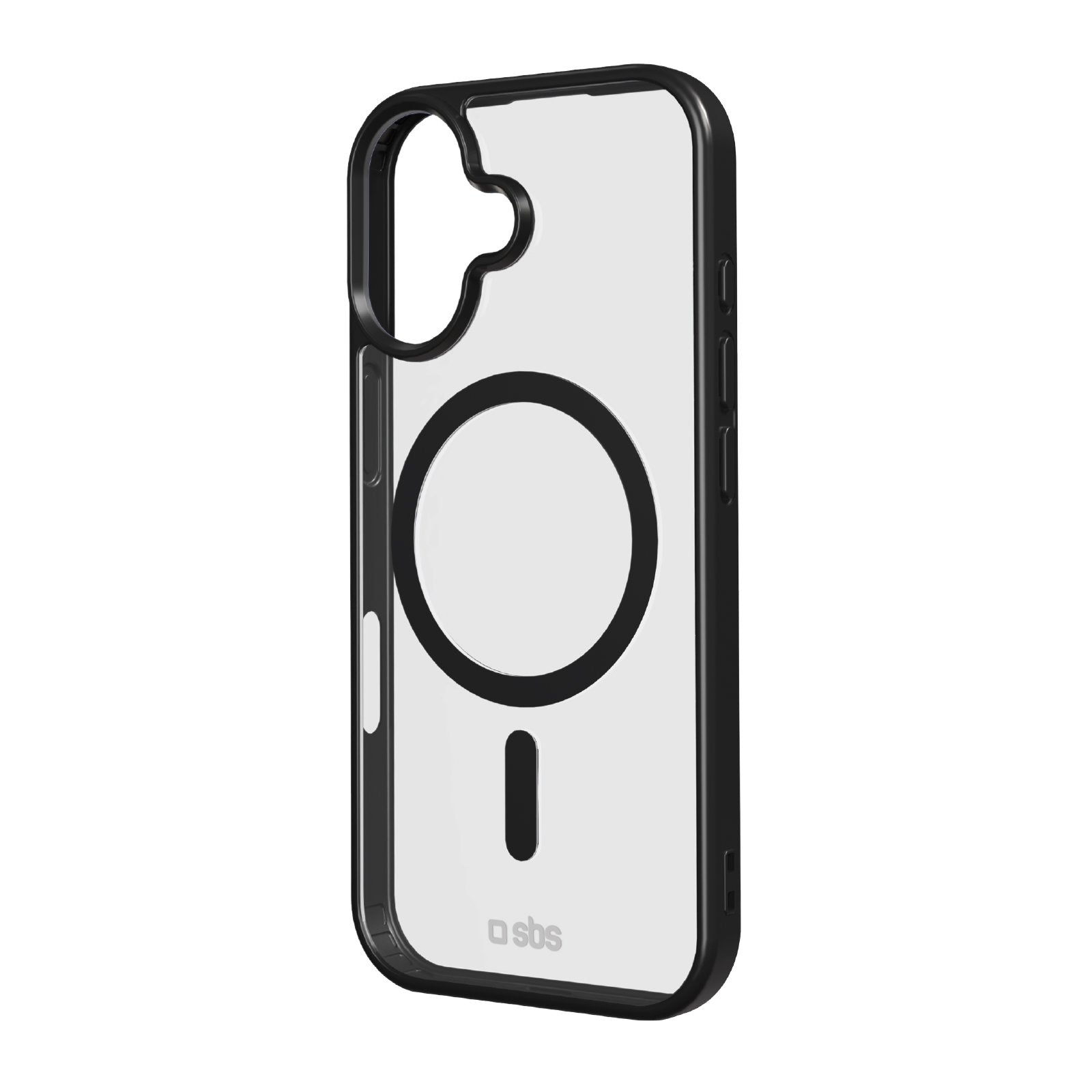 SBS iPhone 17 Case, MagSafe, Schwarz, farbige Ränder