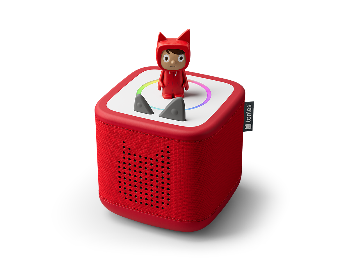 tonies toniebox 2 Starter-Set Rot – ohne Internet, USB-C