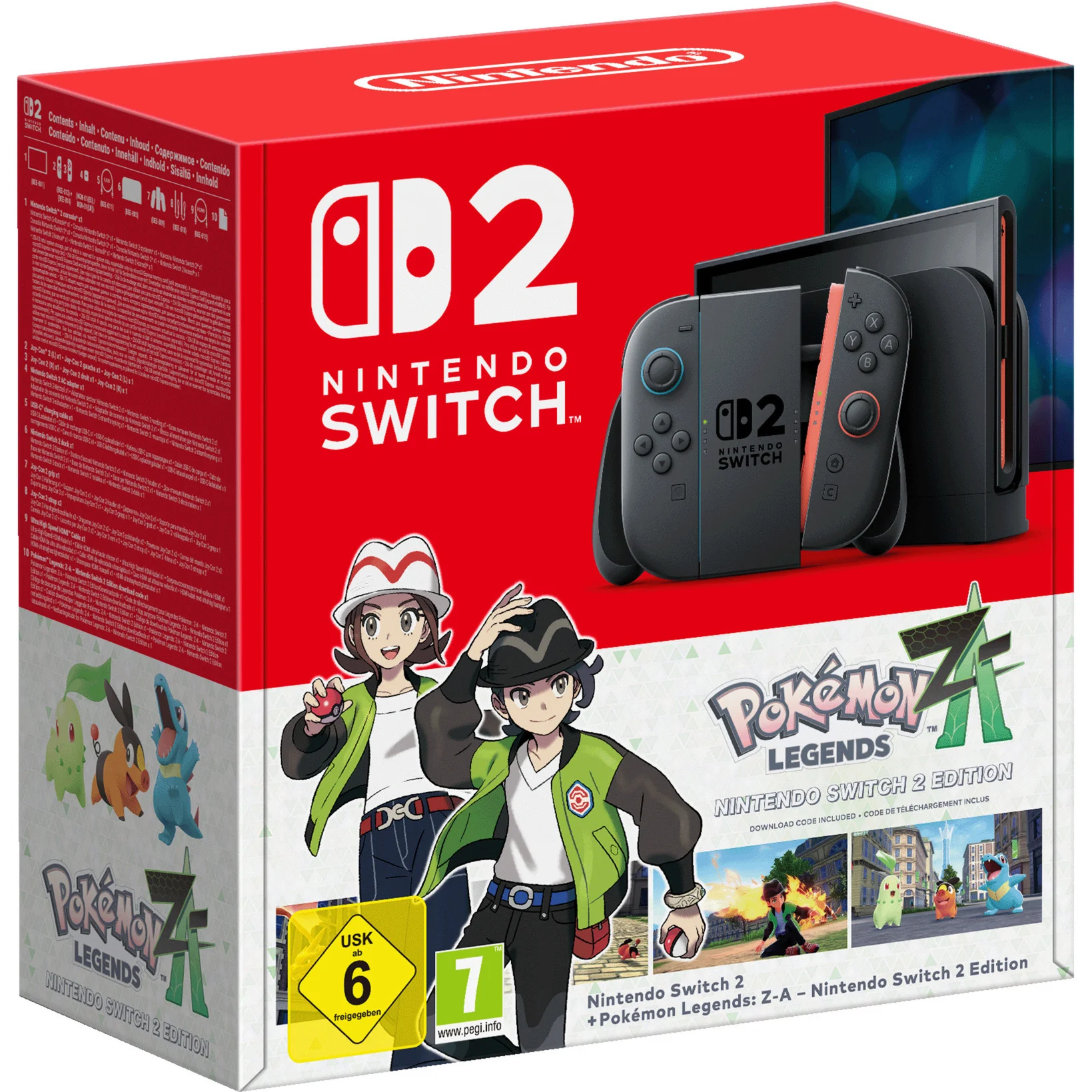 Nintendo Switch 2 Spielkonsole 256GB Schwarz Pokémon Legends