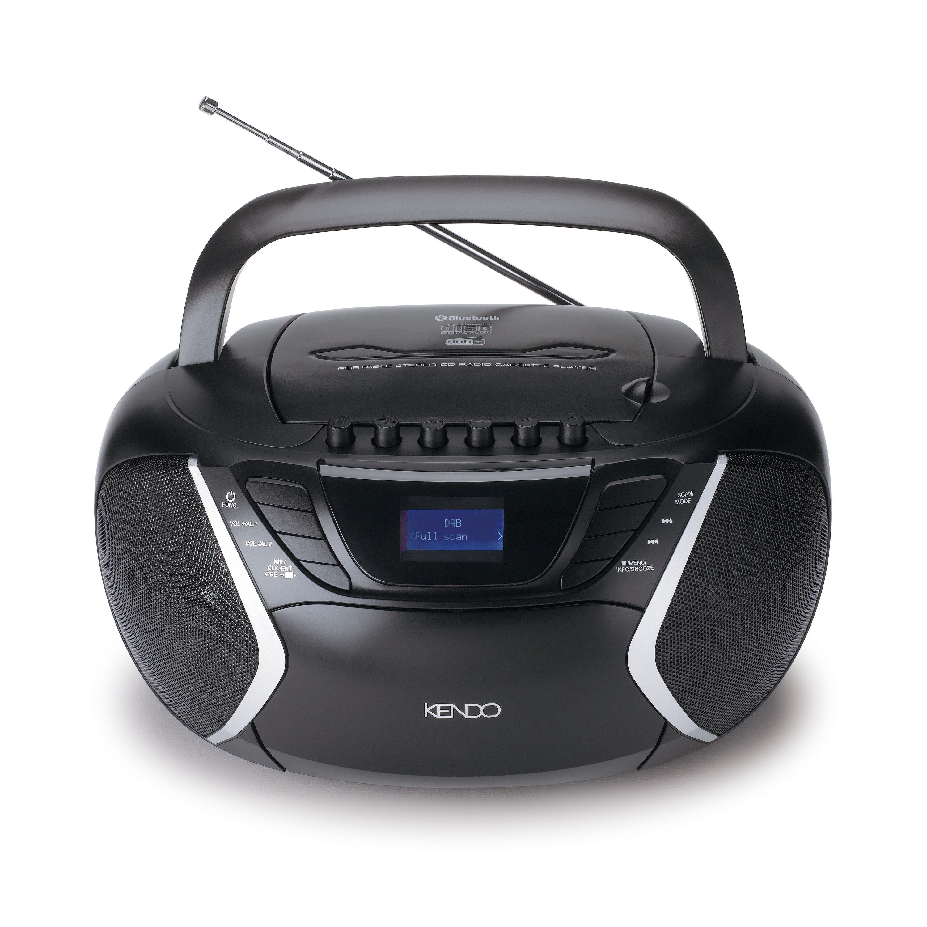 KENDO Boombox DAB+ 25EX Radiorekorder CD/Kassette Bluetooth