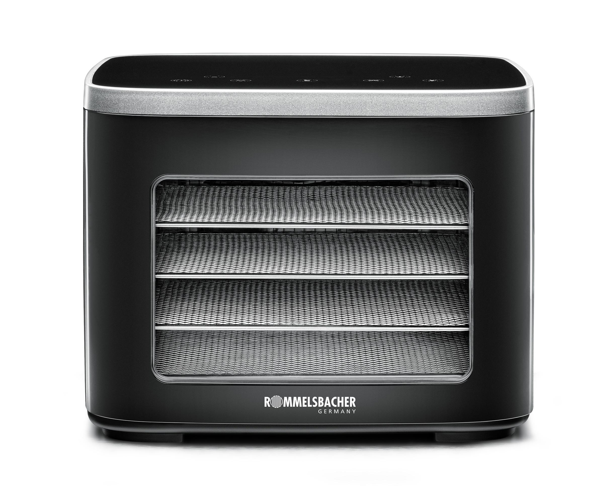 ROMMELSBACHER DA 450 Dörrautomat, 5x Edelstahl, 0,2m², LCD