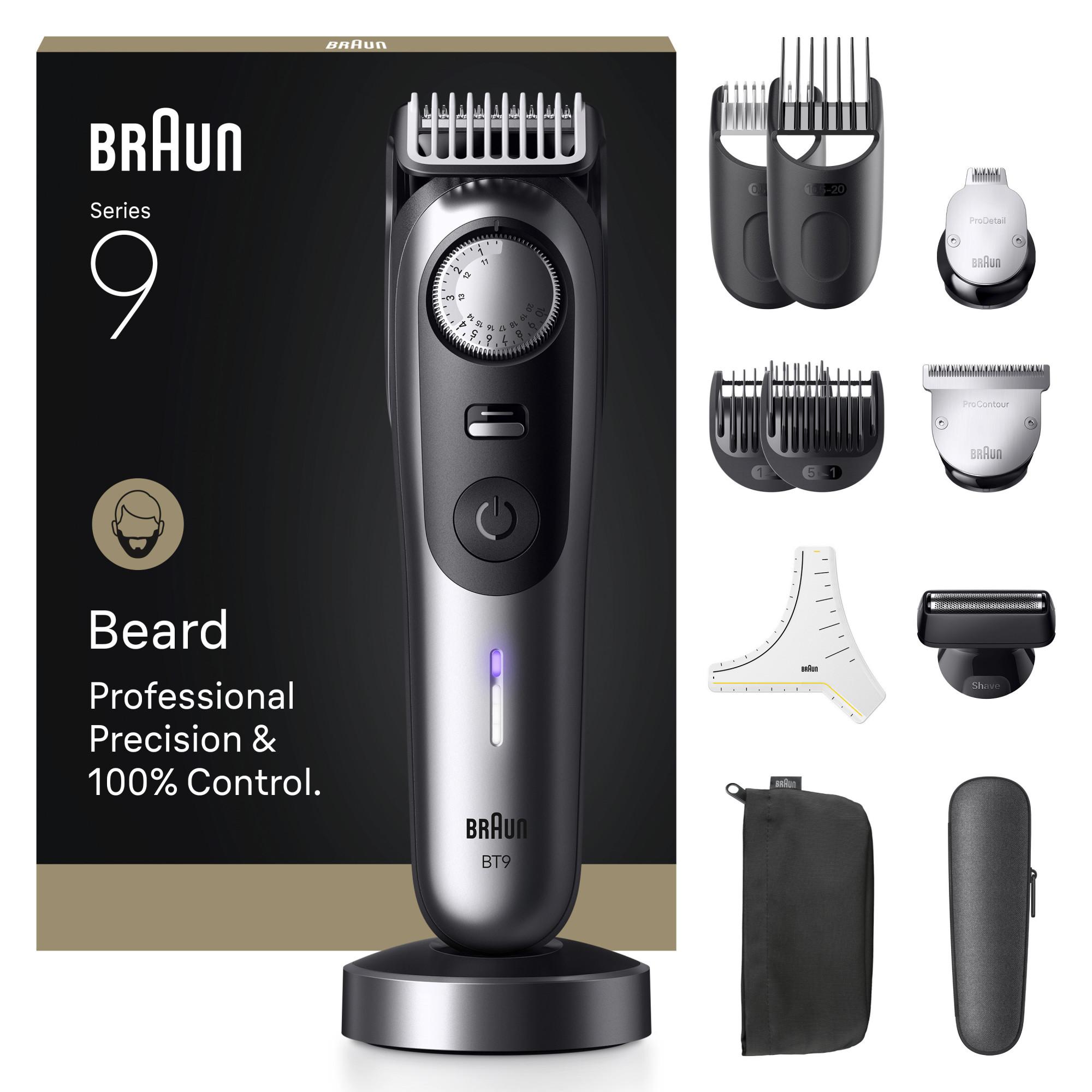 Braun BeardTrimmer 9 BT9560 Barttrimmer, 52 Längen, ProBlade
