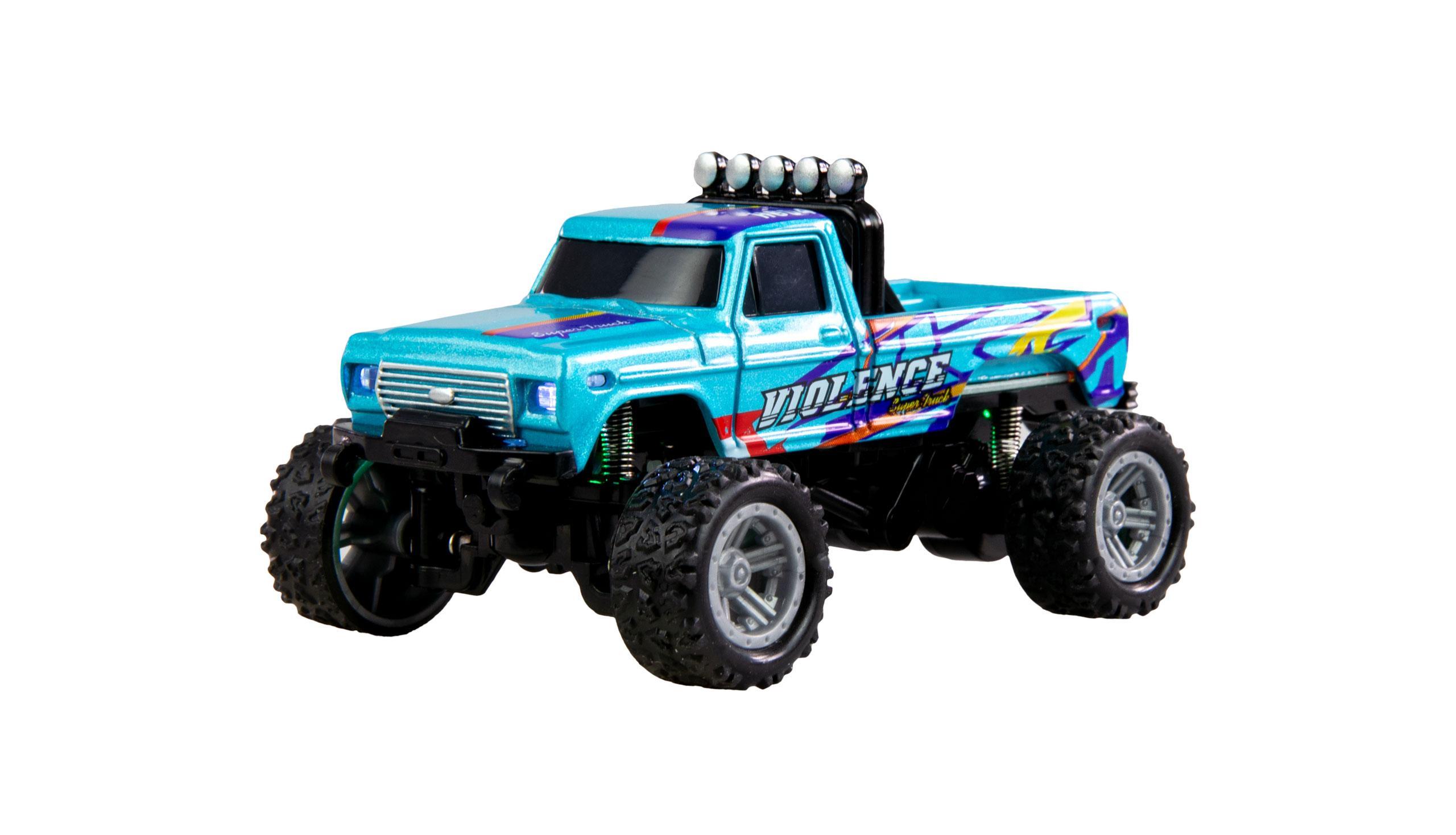 Amewi RC-Monstertruck DieCast 1:64 RTR blau Fernsteuerung