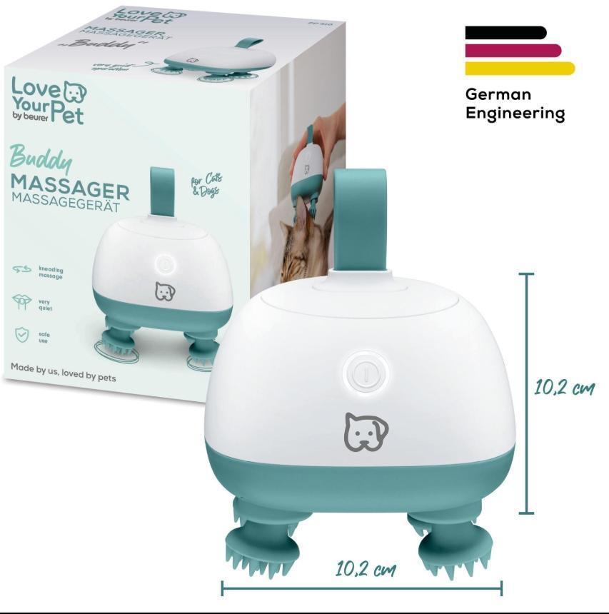 Beurer Buddy PP 410 Massagegerät für Hunde & Katzen, leise