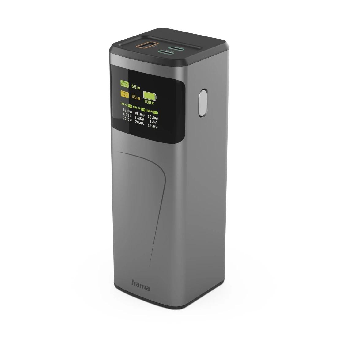 Hama High Power Powerbank 20000 mAh 65W 2xUSB-C USB-A