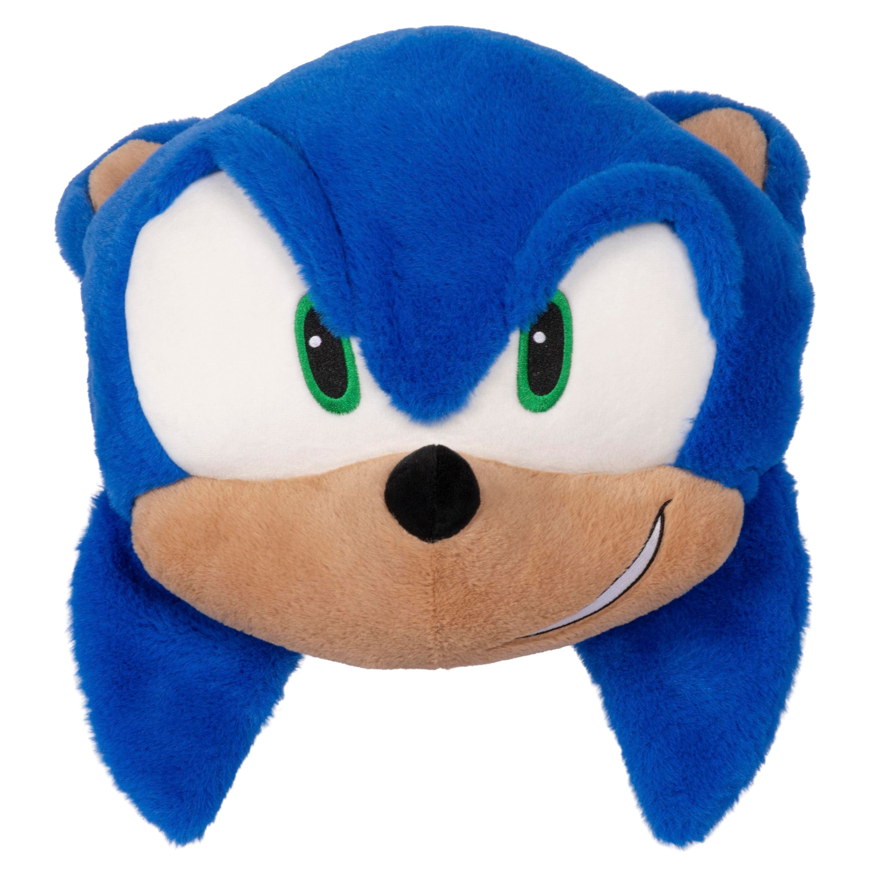 Sonic Plüsch-Handwärmer, groß, blau, 2 Öffnungen