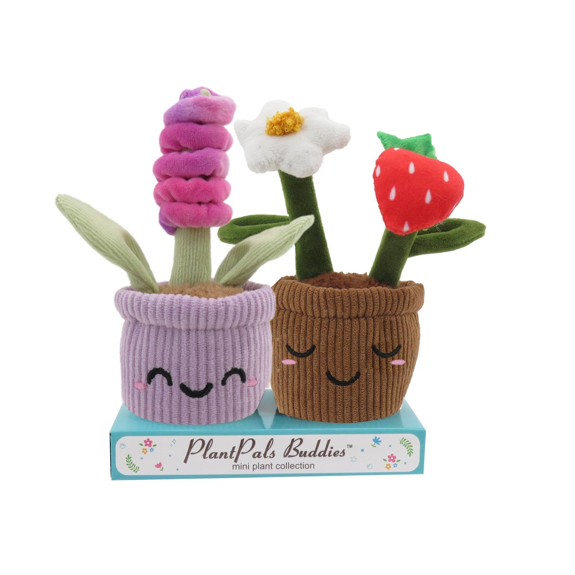 Plantset Erdbeere & Hyazinthe Kuscheltier Plüsch 15 cm