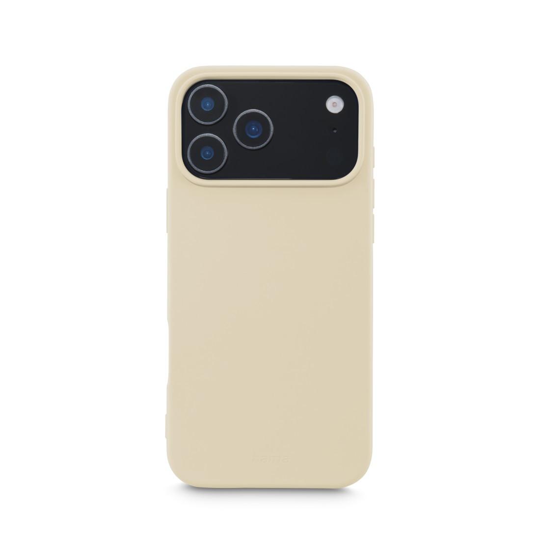 Hama Fantastic Feel Cover für iPhone 17 Pro Max, Beige