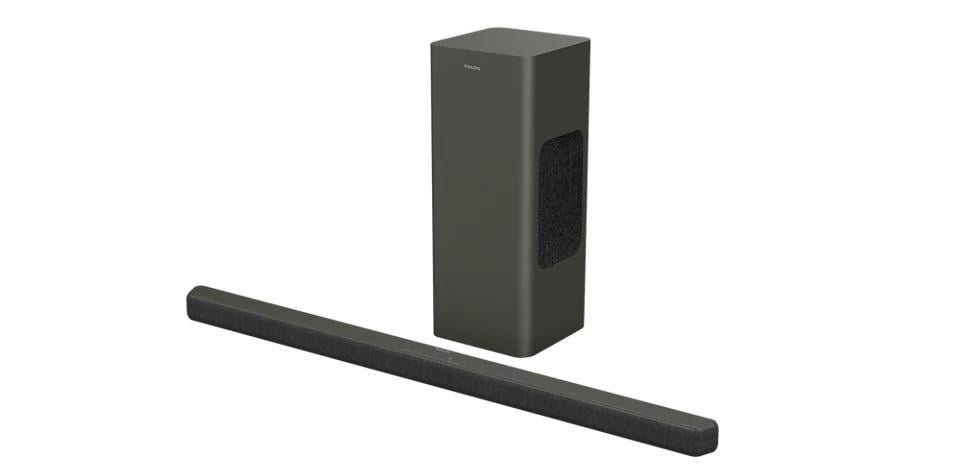 Philips TAB8200/10 Soundbar 2.1 mit Subwoofer, Dolby Atmos