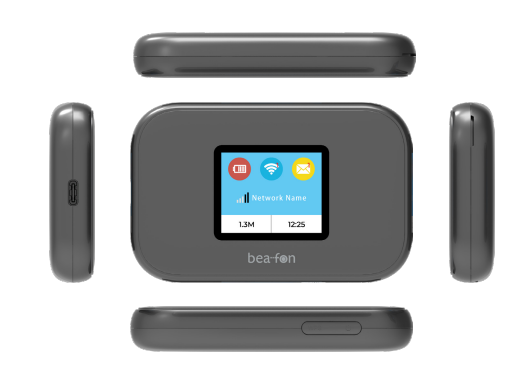 Beafon MR3 Mobiler 4G-Router 300Mbps 1.77" Display