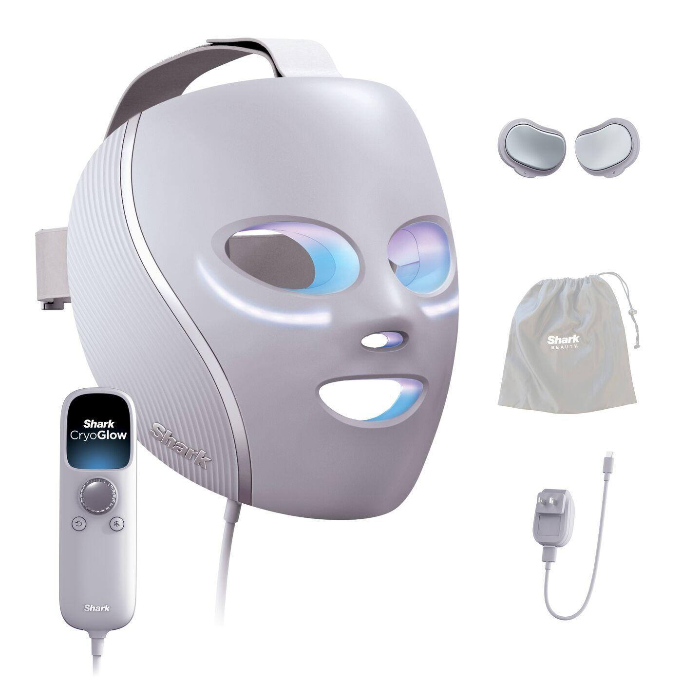 Shark CryoGlow LED-Maske mit Kühlung – 4-in-1 Lichttherapie für strahlende Haut – Farbe Lila