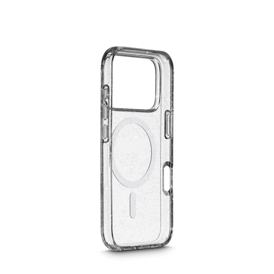 HAMA Mag Glitter Hülle iPhone 17 Pro, Transparent, MagSafe
