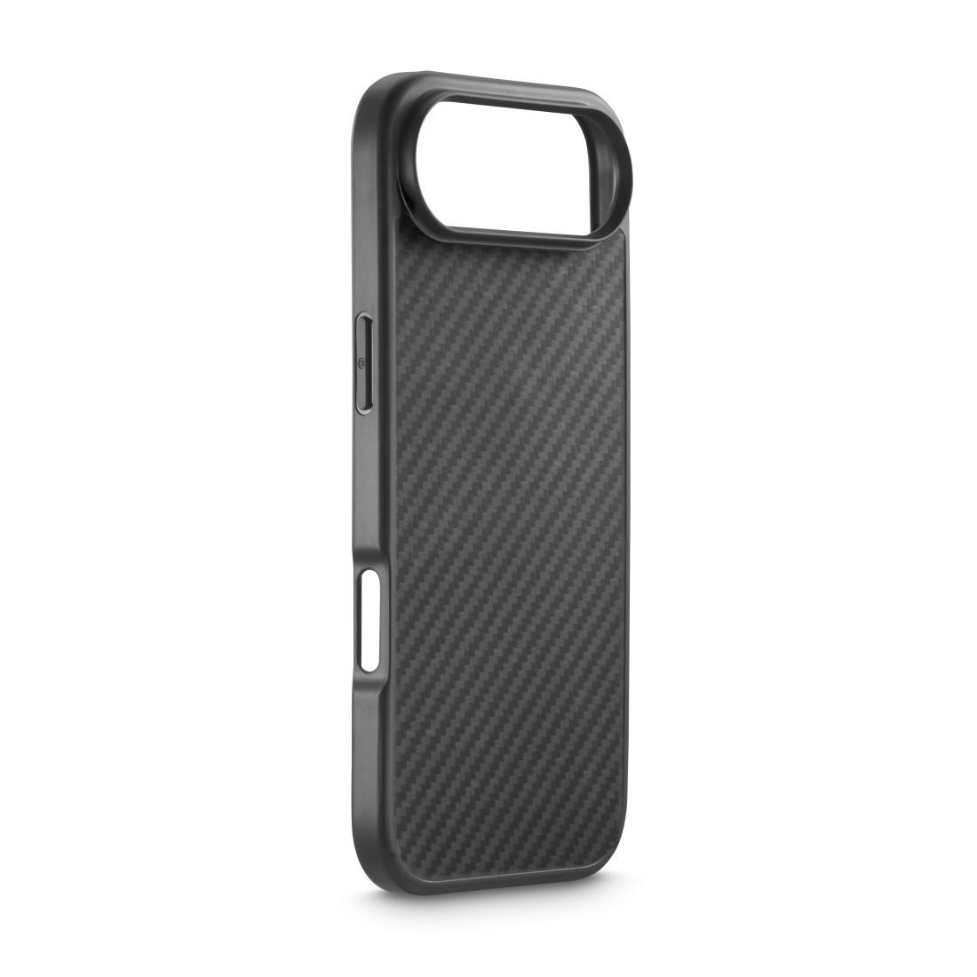 HAMA Robust Carbon Cover für iPhone Air, schwarz, sturzfest