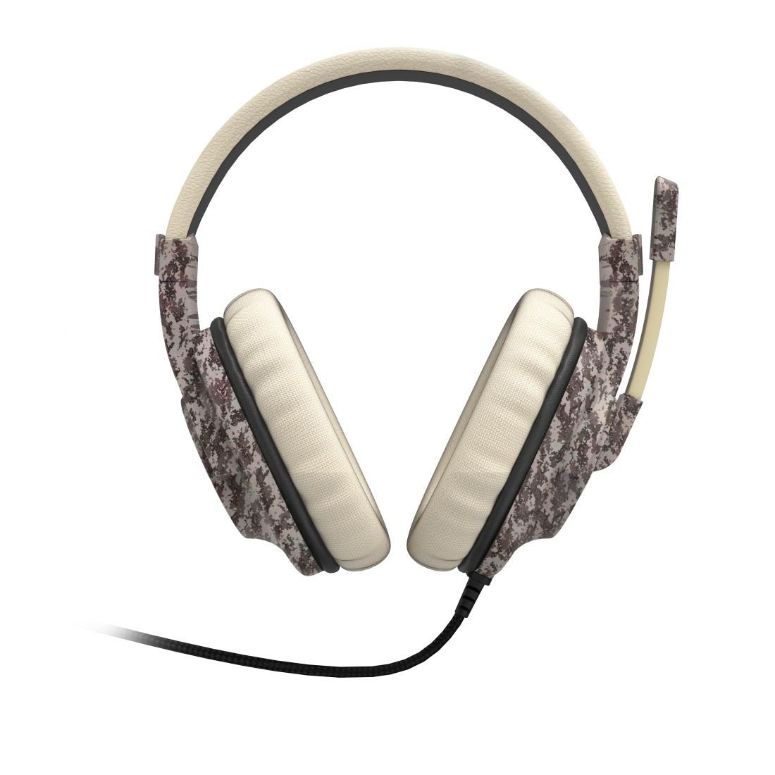 Hama SoundZ 333 Gaming-Headset USB Wired Over-Ear Beige