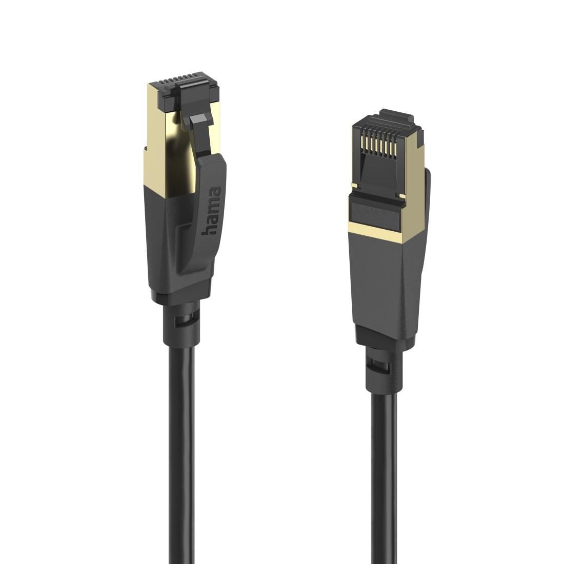 Hama 00202002 Netzwerkkabel Cat8 S/FTP 3 m 40G Schwarz