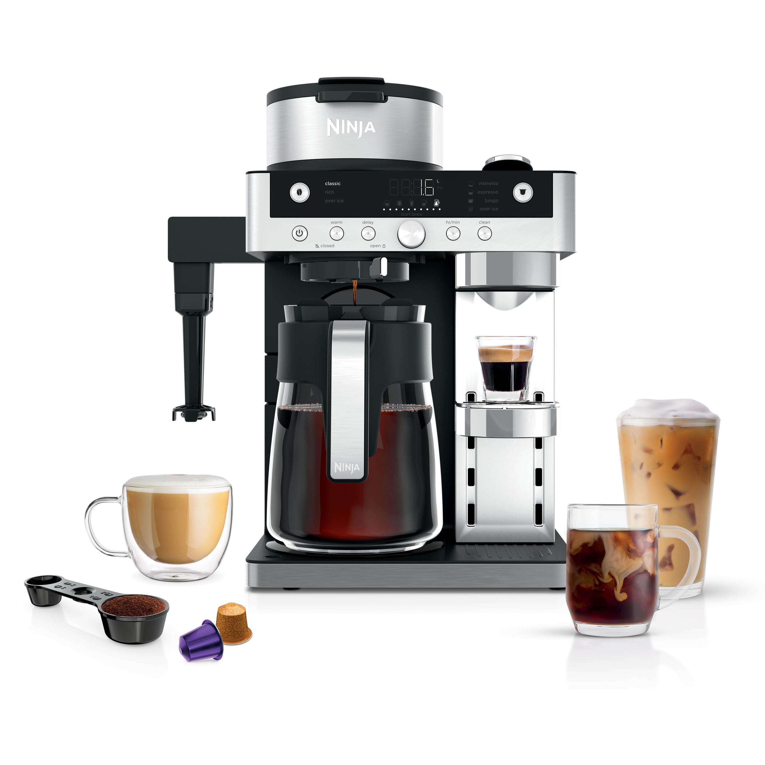 Ninja CFN802EU 2-in-1 Kaffeemaschine mit Milchaufschäumer