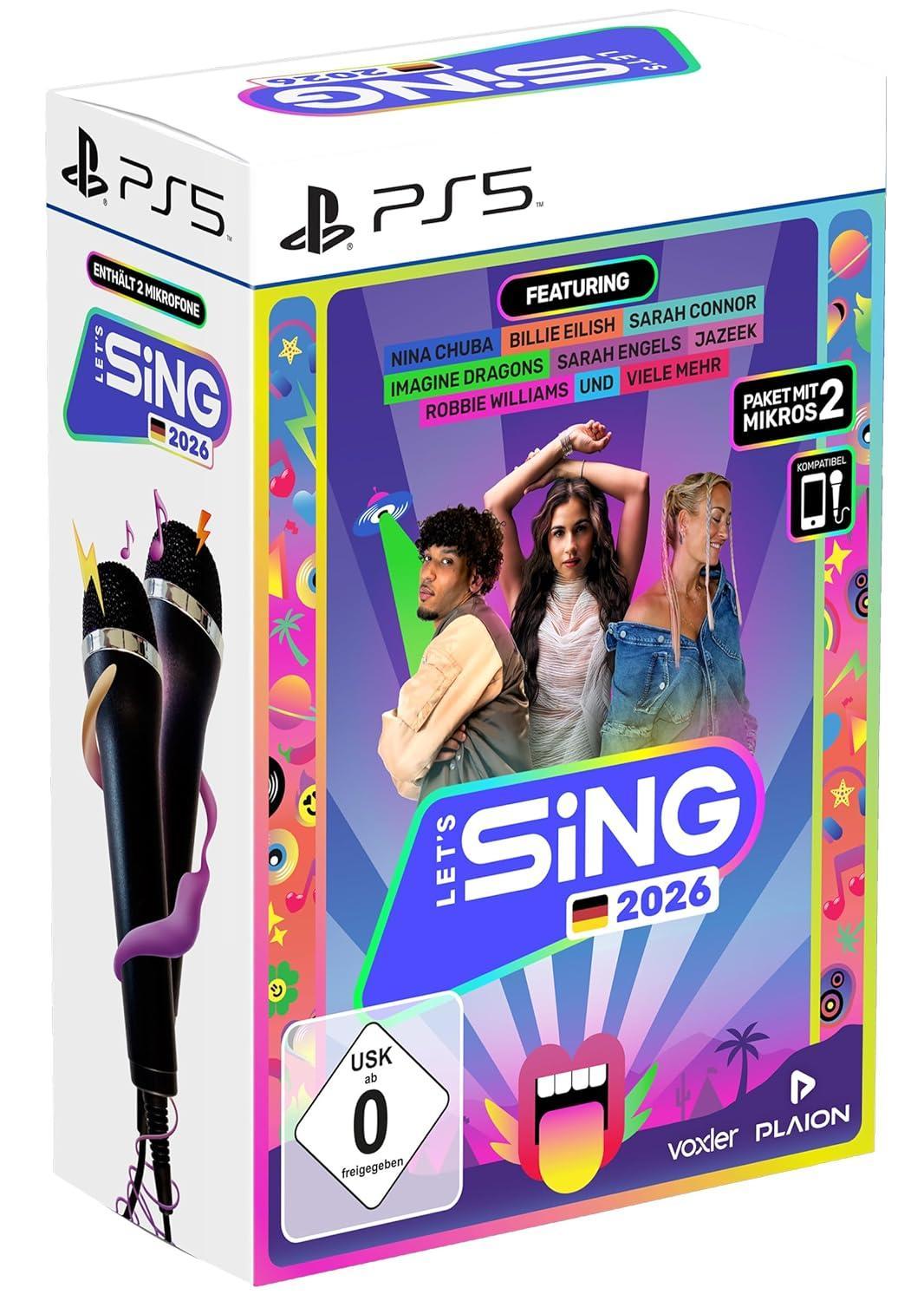 PLAION Let's Sing 2026 (PS5) German +2 USB-Mics