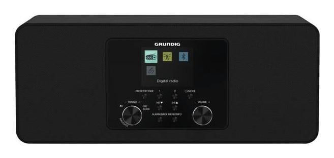 Grundig DTR 4600 DAB+ Radio 2.0, 10W RMS, Bluetooth, Schwarz