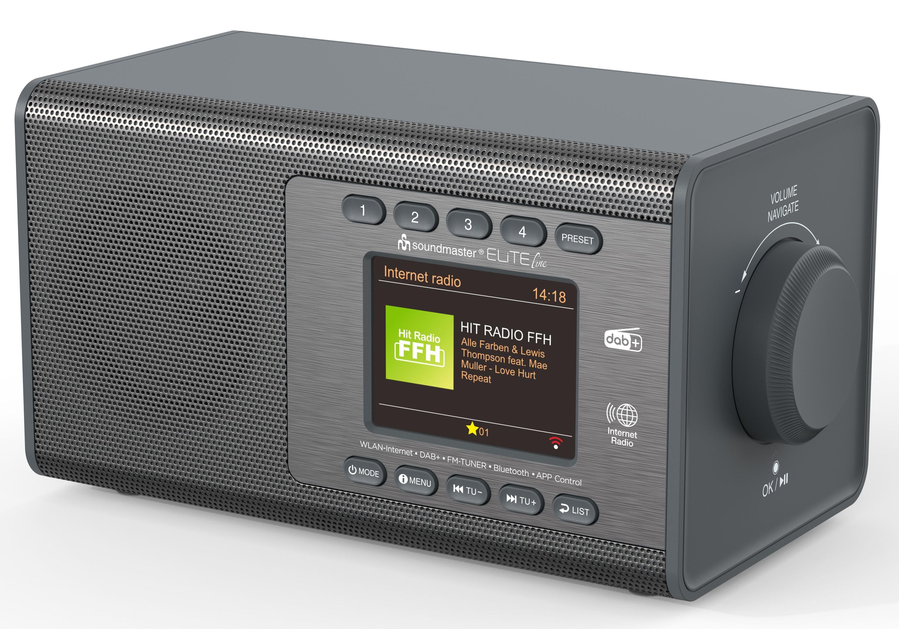 SOUNDMASTER IR7000TI Titan Internetradio DAB+ WLAN/Bluetooth