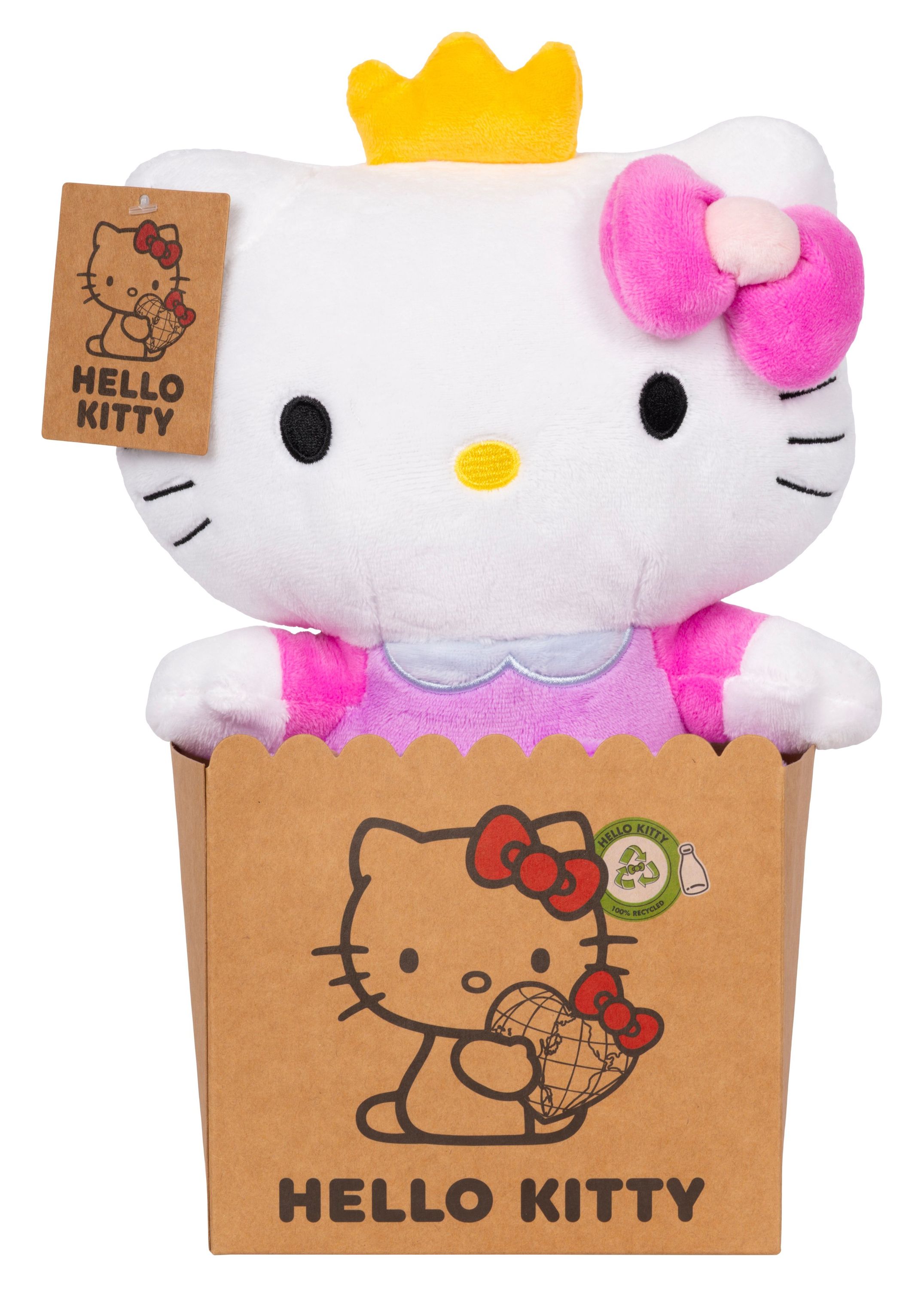 Joytoy Hello Kitty Princess Eco Plüsch Kuscheltier 25 cm
