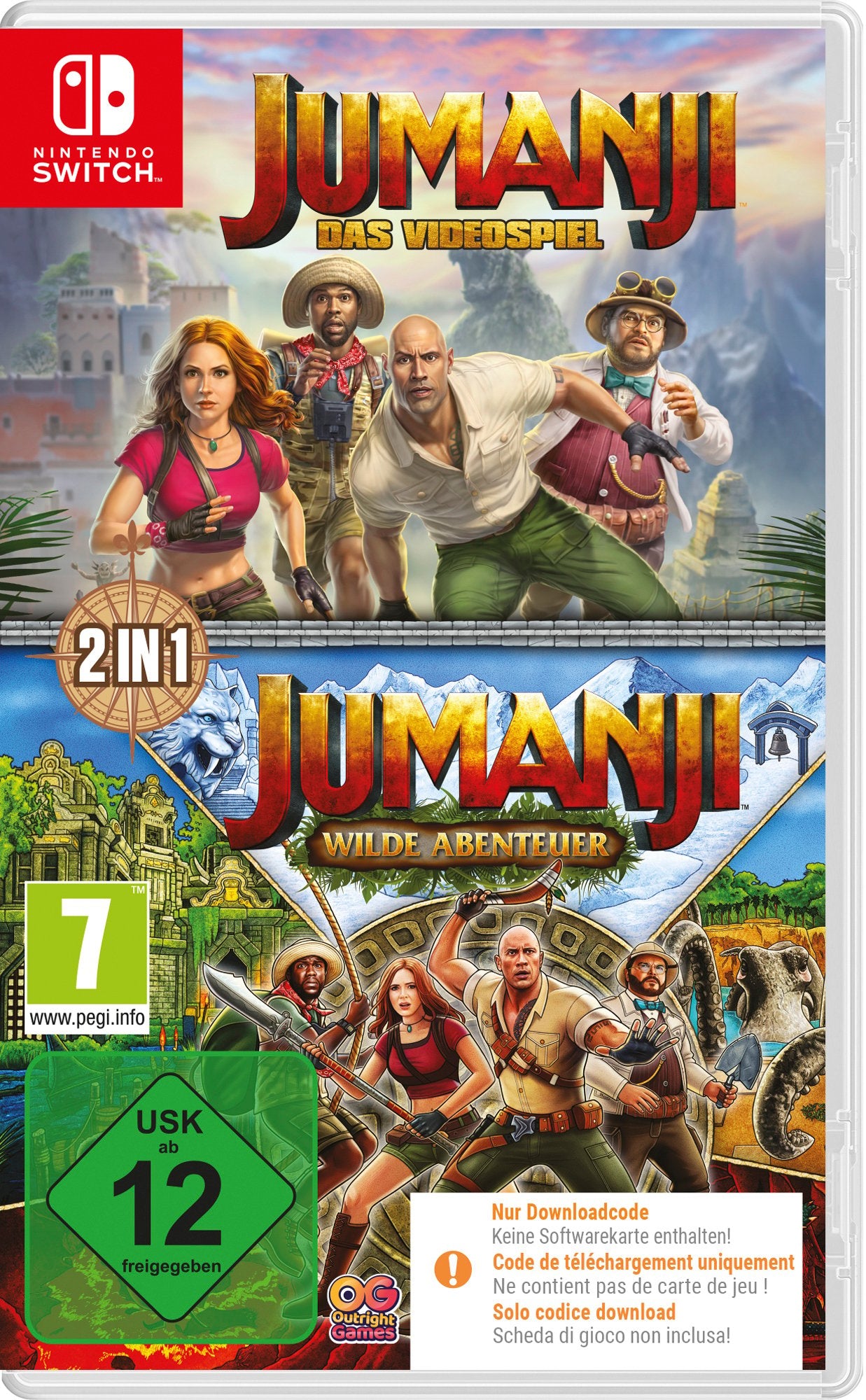Jumanji 1+2 Compilation – Nintendo Switch-Spiel