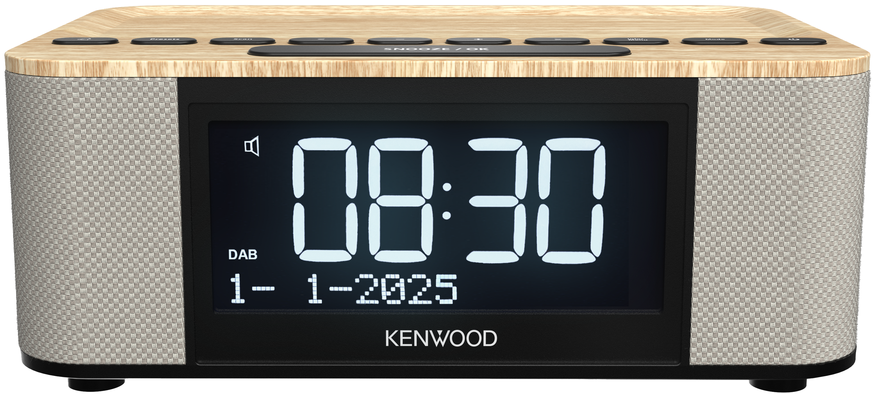 Kenwood CR-ST55 DAB+ Radiowecker Holz Bluetooth