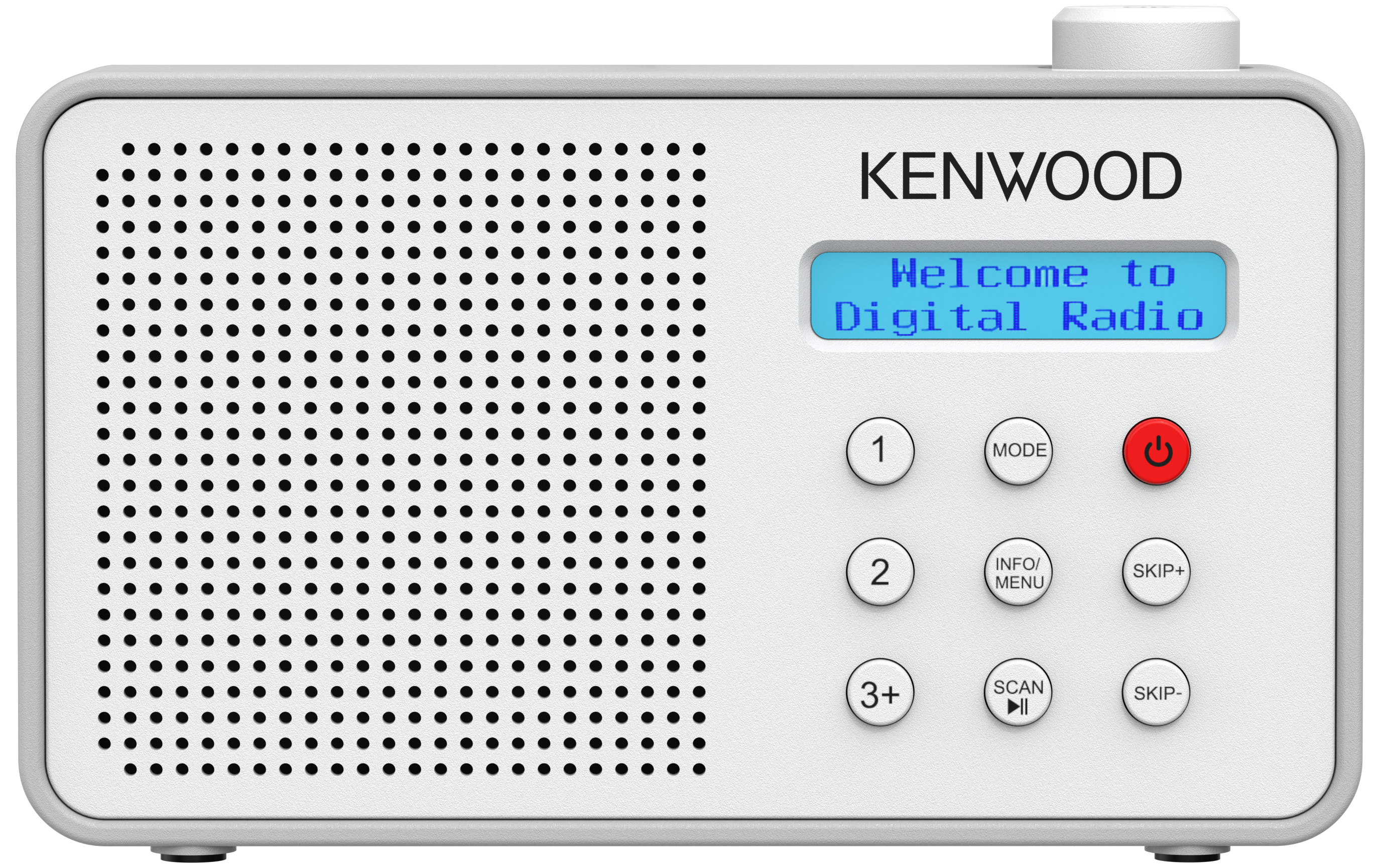 Kenwood CRM25DABW DAB+ Radio – UKW-RDS, Bluetooth, Akku, ASA