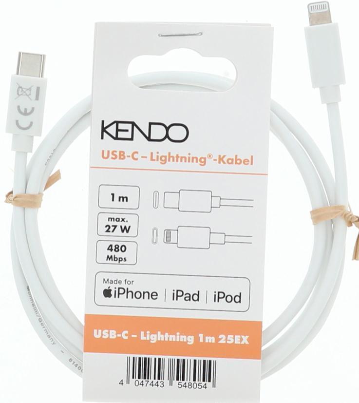 KENDO USB-C auf Lightning Ladekabel 1 m