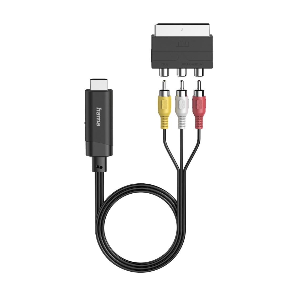 Hama 00205775 SCART-auf-HDMI Konverter, 1080p, USB-C