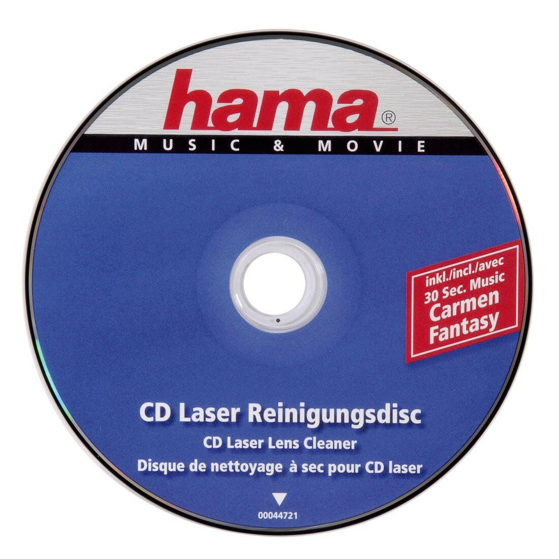 Hama CD Laser Reinigungs-CD für CD-Player - Silber