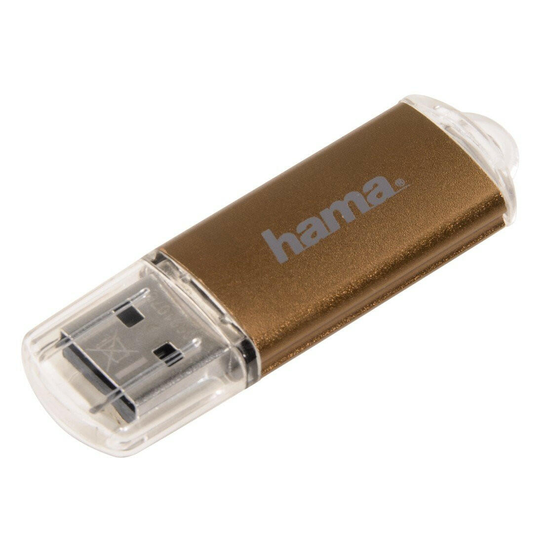 Hama USB-Stick Laeta 32GB USB 2.0 Bronze mit Öse.
