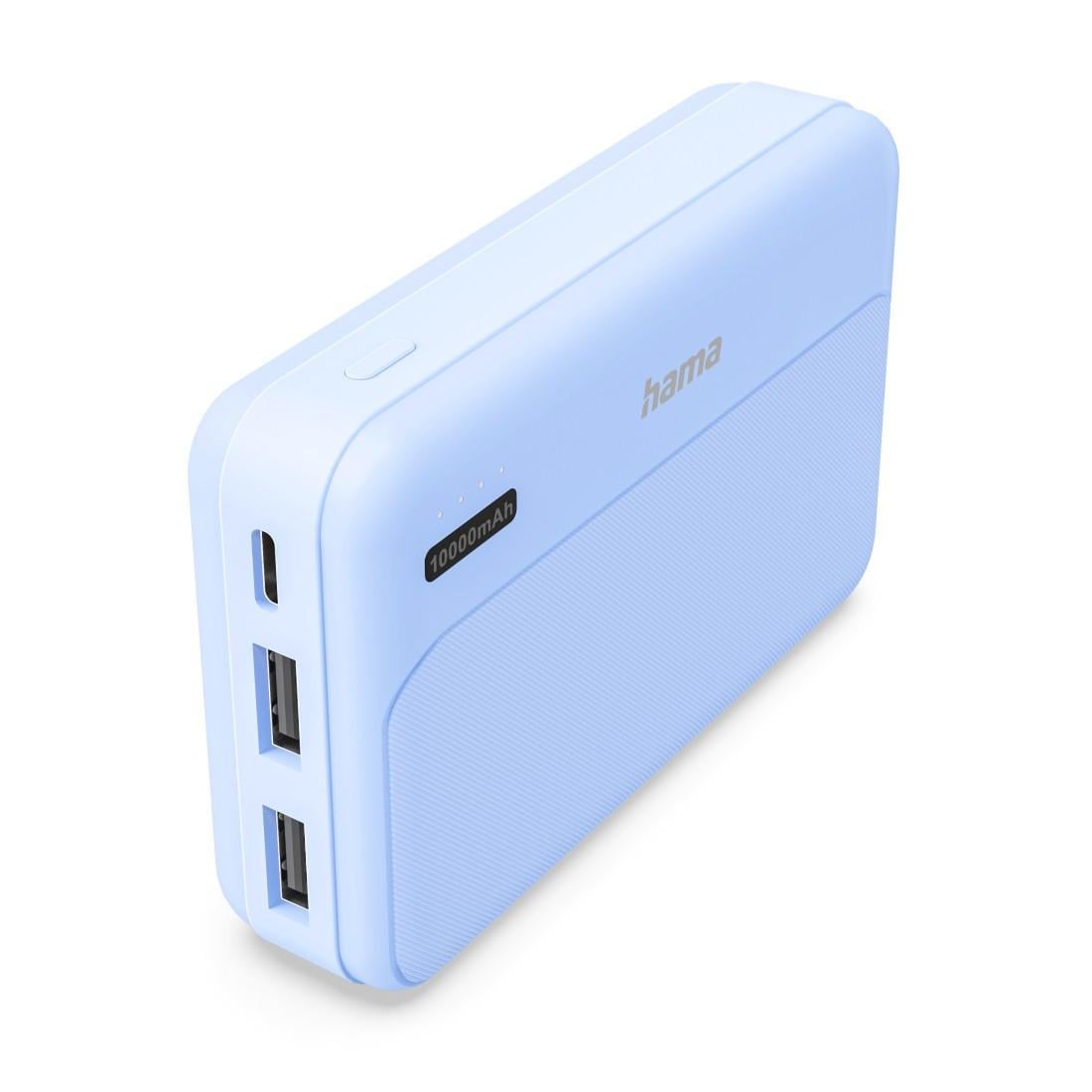 Hama Pocket 10 Powerbank 10000mAh LiPo 2xUSB-A USB-C Blau