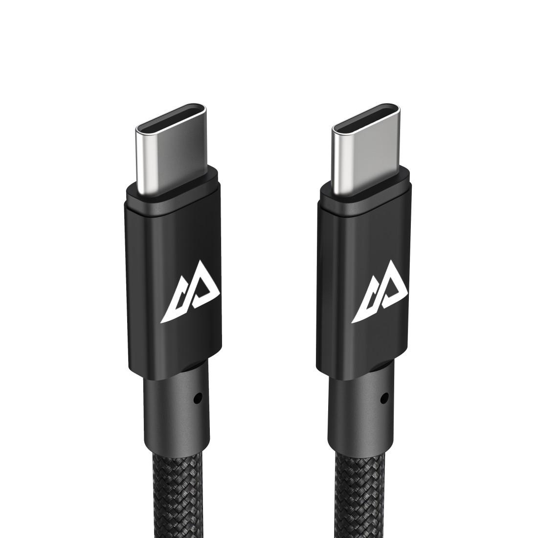 Black Rock USB-C Kabel 60W 5Gbps 1,2m Schwarz
