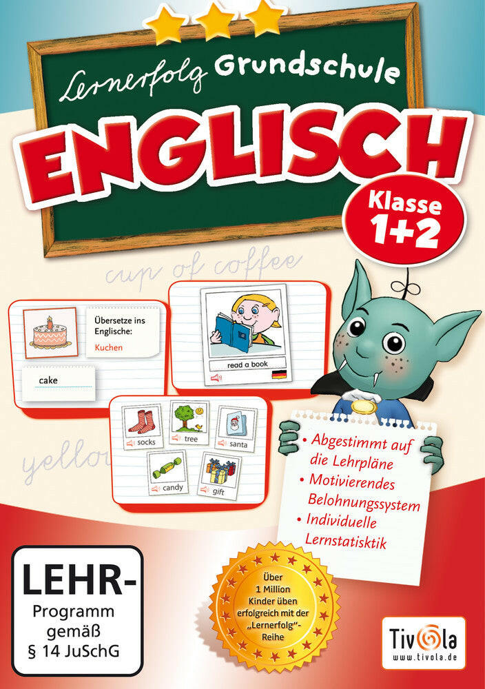 Tivola Lernerfolg Englisch 1+2 Klasse - [PC] Lernsoftware.