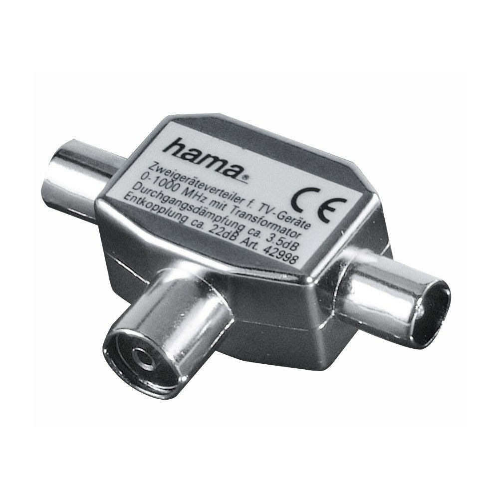 Hama Antennen-Verteiler für TV, 2x Koaxial, 4-1000