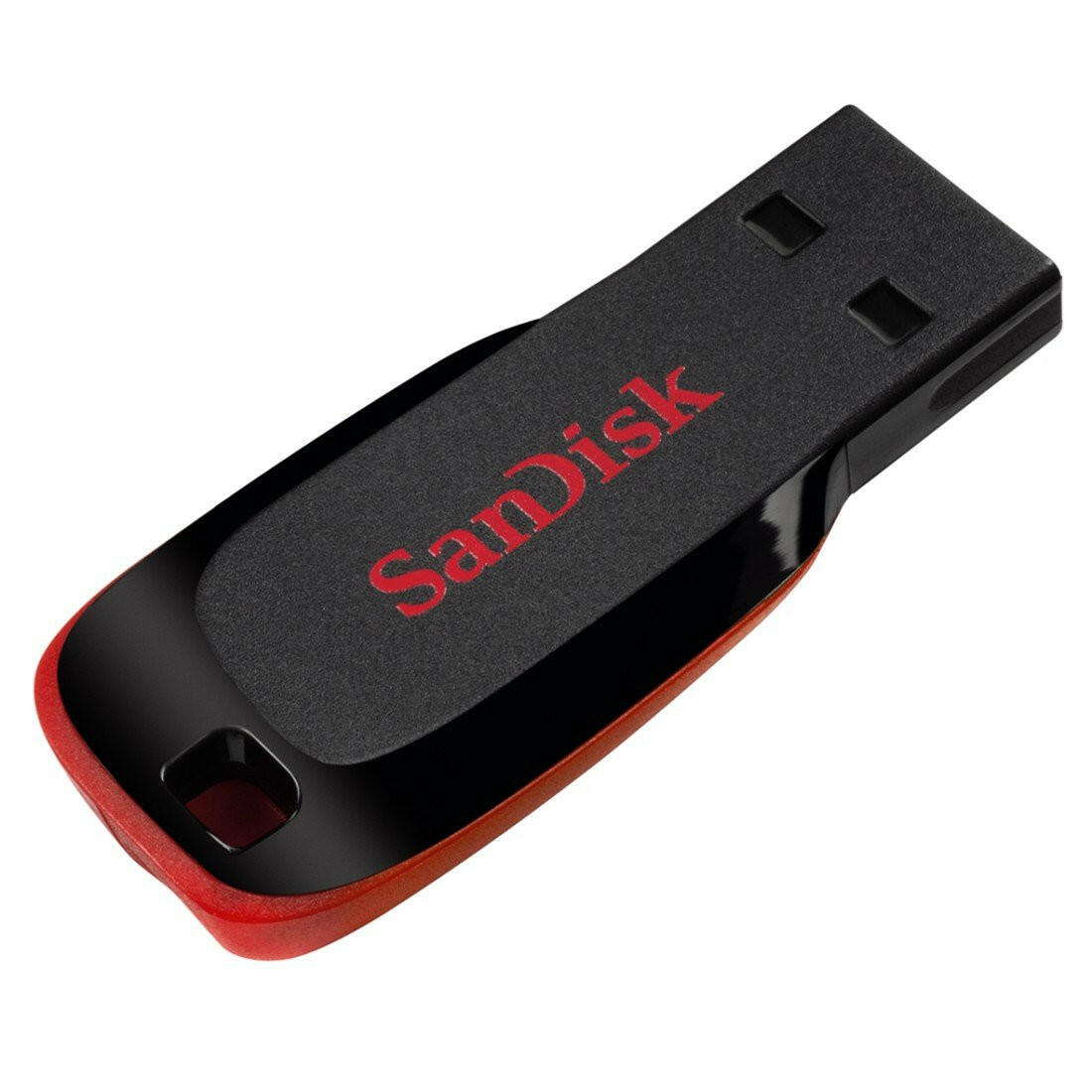 SanDisk Cruzer Blade 128GB USB 2.0 Flash Drive, Schwarz/Rot.