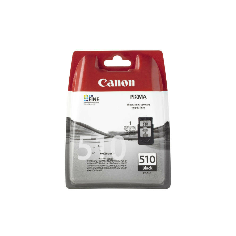 Canon PG-510 Tintenpatrone schwarz für PIXMA Drucker.