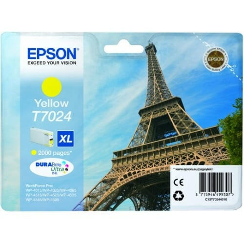 Epson C13T70244010 XL Gelb Tintenpatrone, 21,3ml.