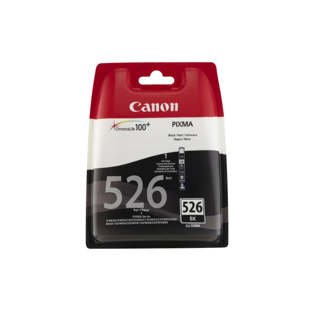 Original Canon CLI-526BK Tintenpatrone schwarz, 2945 Seiten.