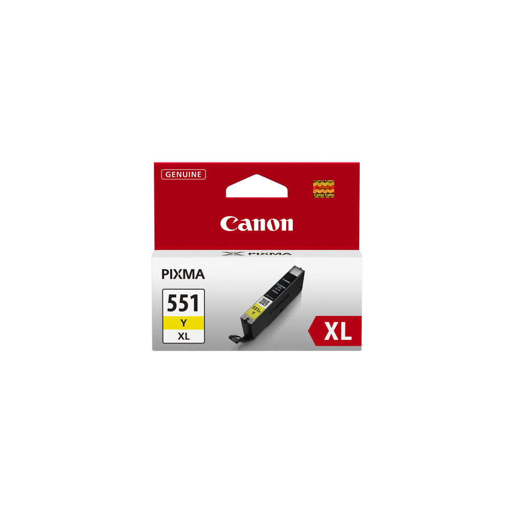 Canon CLI-551XL Y Originaltinte 11ml gelb für PIXMA Drucker - Hohe Qualität, lange Haltbarkeit, 670-690 Seiten, wirtschaftlich