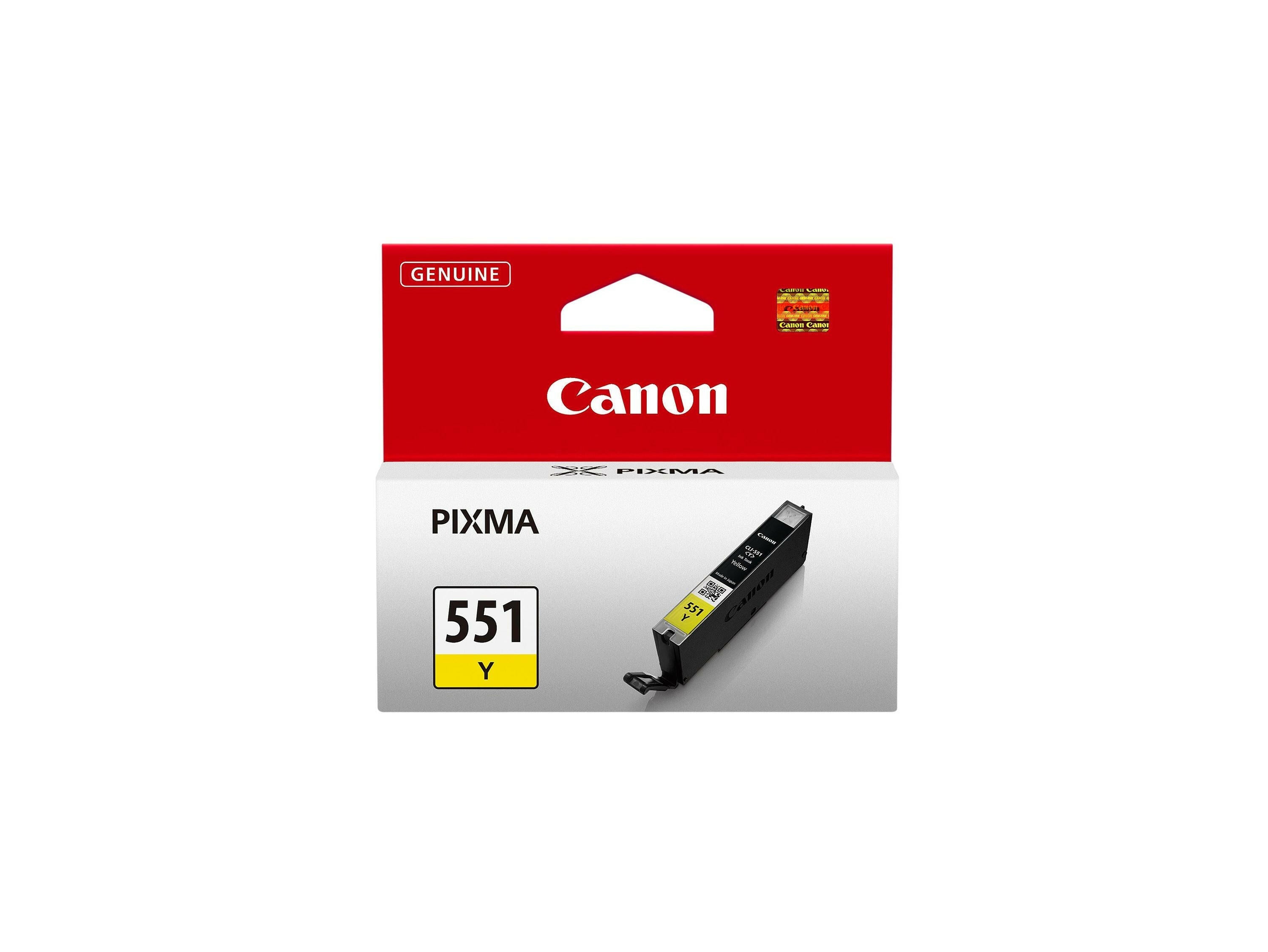 Canon CLI-551Y Tintenpatrone Gelb 7ml für PIXMA Drucker.