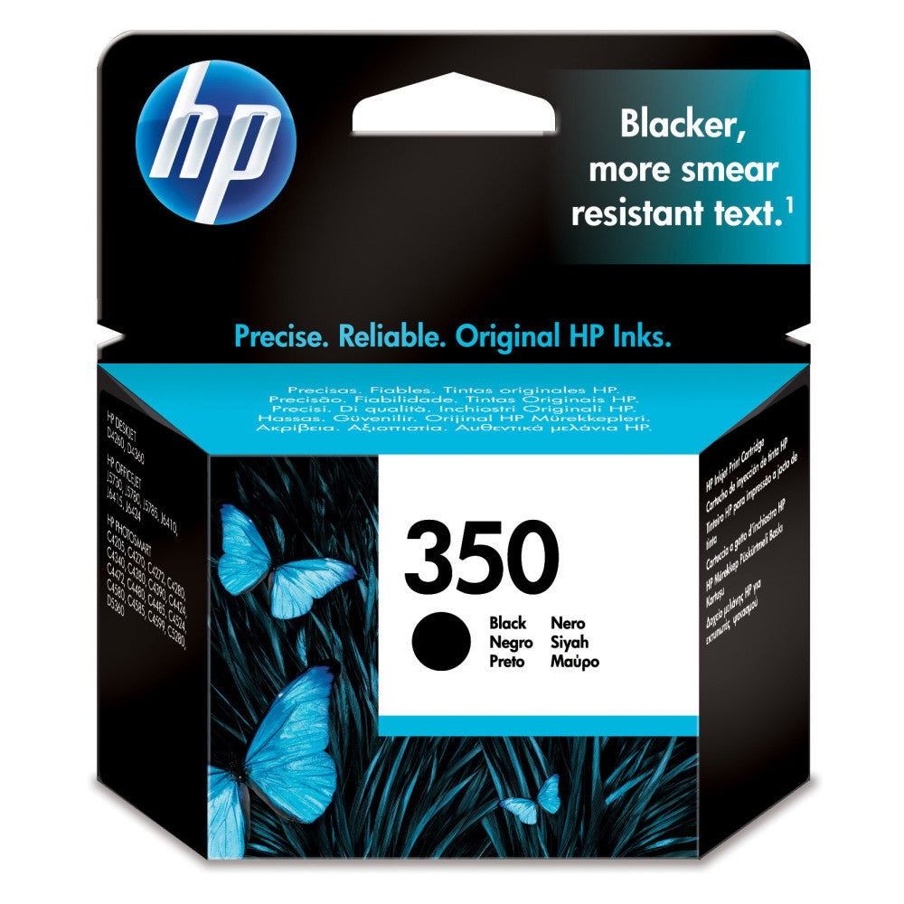 HP Original Druckerpatrone 350 Schwarz für HP Deskjet Officejet Photosmart