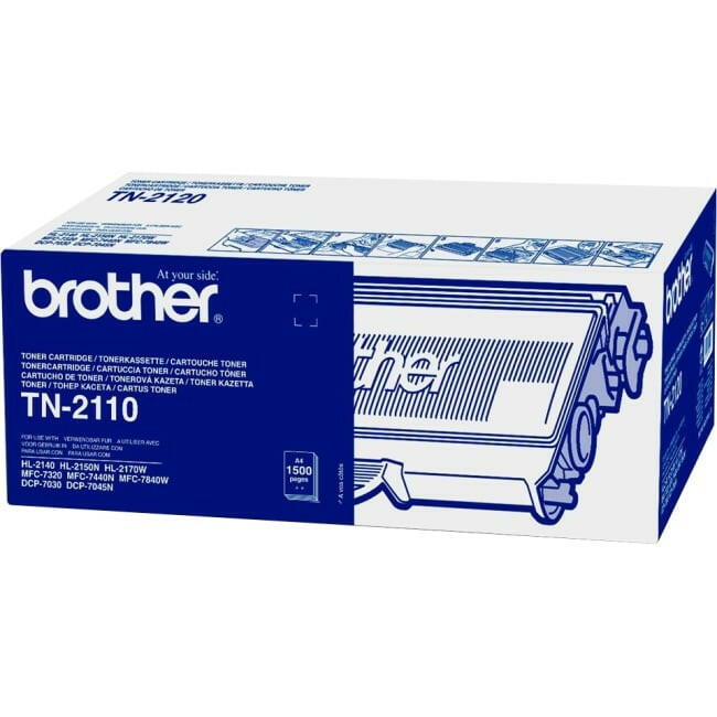 Brother TN2110 Original Tonerkassette Schwarz, 1500 Seiten.