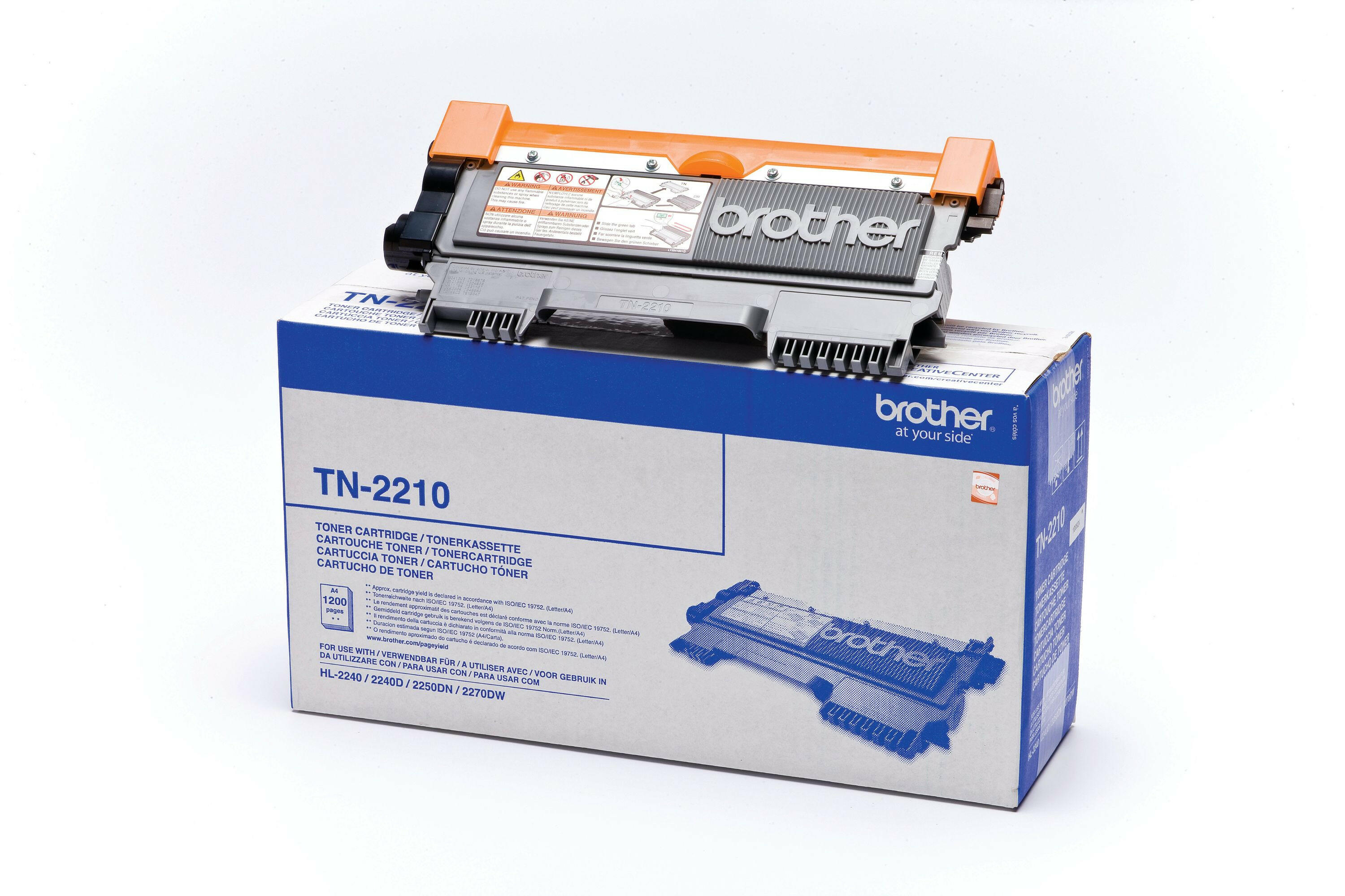 Brother TN-2210 Toner schwarz - Original, 1200 Seiten.