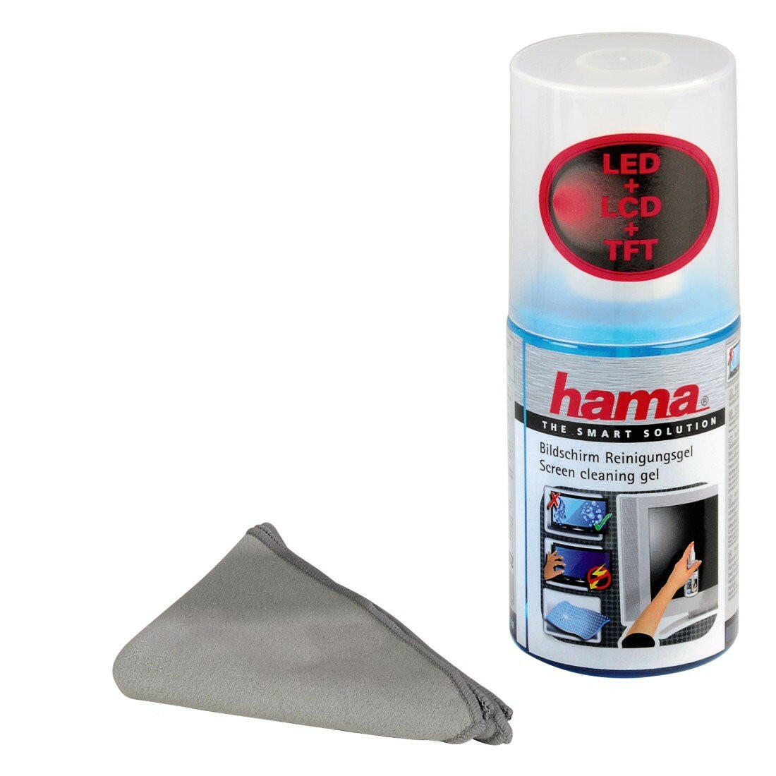 Hama Bildschirmreiniger Set 200ml mit Mikrofasertuch