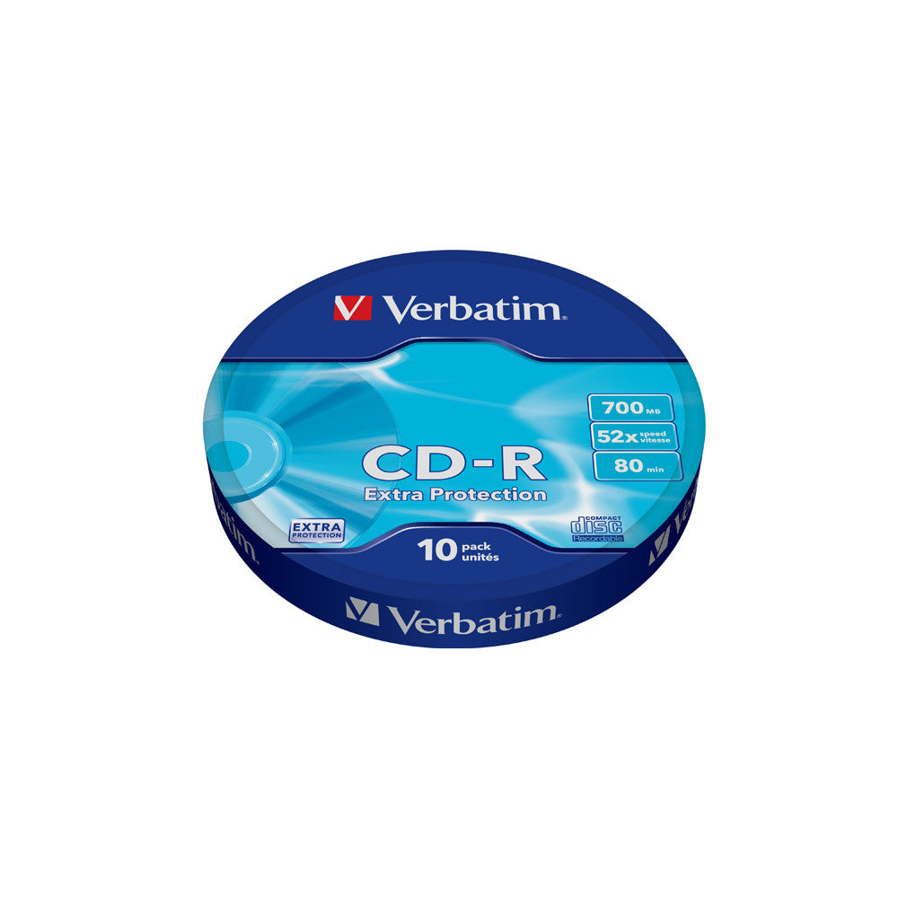 Verbatim CD-R 700MB 52x 10er-Pack CD-Rohlinge für zuverlässige Datenarchivierung